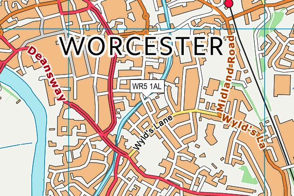 WR5 1AL map - OS VectorMap District (Ordnance Survey)