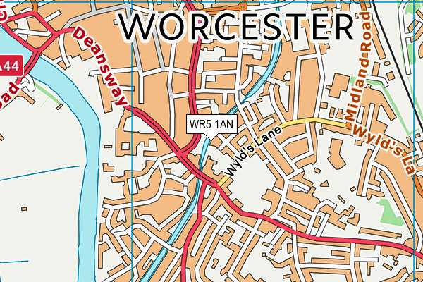 WR5 1AN map - OS VectorMap District (Ordnance Survey) WR5 1AN map - OS VectorMap District (Ordnance Survey)