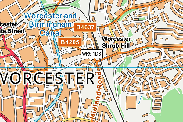 WR5 1DB map - OS VectorMap District (Ordnance Survey) WR5 1DB map - OS VectorMap District (Ordnance Survey)