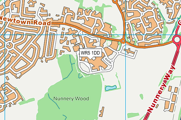 WR5 1DD map - OS VectorMap District (Ordnance Survey) WR5 1DD map - OS VectorMap District (Ordnance Survey)