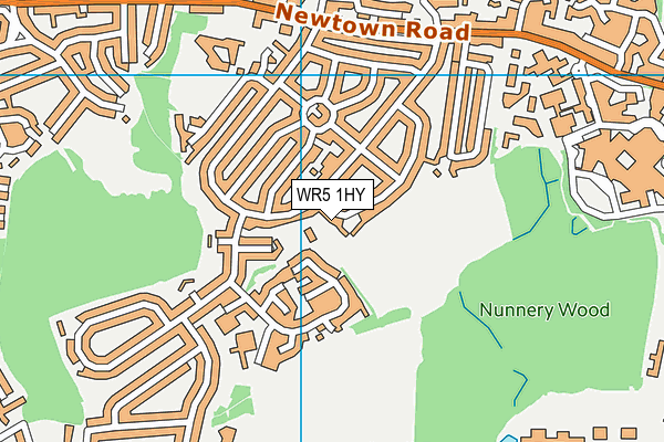 WR5 1HY map - OS VectorMap District (Ordnance Survey) WR5 1HY map - OS VectorMap District (Ordnance Survey)