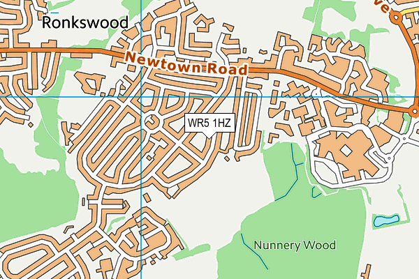 WR5 1HZ map - OS VectorMap District (Ordnance Survey) WR5 1HZ map - OS VectorMap District (Ordnance Survey)