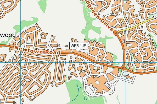 WR5 1JE map - OS VectorMap District (Ordnance Survey) WR5 1JE map - OS VectorMap District (Ordnance Survey)