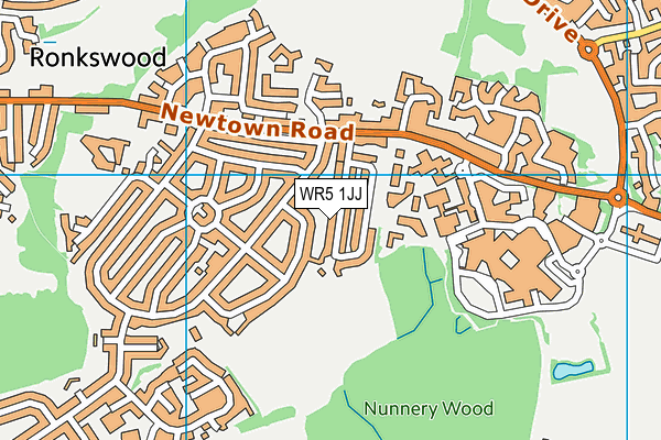 WR5 1JJ map - OS VectorMap District (Ordnance Survey) WR5 1JJ map - OS VectorMap District (Ordnance Survey)