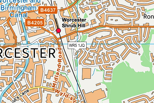 WR5 1JQ map - OS VectorMap District (Ordnance Survey) WR5 1JQ map - OS VectorMap District (Ordnance Survey)