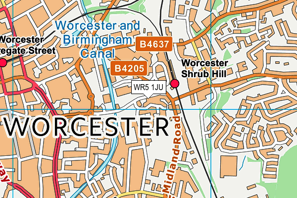 WR5 1JU map - OS VectorMap District (Ordnance Survey) WR5 1JU map - OS VectorMap District (Ordnance Survey)