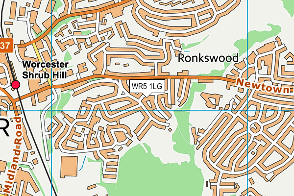 WR5 1LG map - OS VectorMap District (Ordnance Survey) WR5 1LG map - OS VectorMap District (Ordnance Survey)