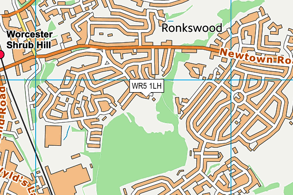 WR5 1LH map - OS VectorMap District (Ordnance Survey) WR5 1LH map - OS VectorMap District (Ordnance Survey)