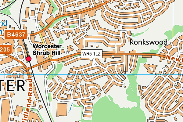 WR5 1LZ map - OS VectorMap District (Ordnance Survey) WR5 1LZ map - OS VectorMap District (Ordnance Survey)