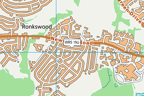 WR5 1NJ map - OS VectorMap District (Ordnance Survey) WR5 1NJ map - OS VectorMap District (Ordnance Survey)