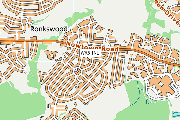 WR5 1NL map - OS VectorMap District (Ordnance Survey) WR5 1NL map - OS VectorMap District (Ordnance Survey)