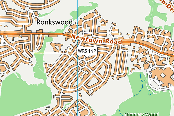 WR5 1NP map - OS VectorMap District (Ordnance Survey) WR5 1NP map - OS VectorMap District (Ordnance Survey)