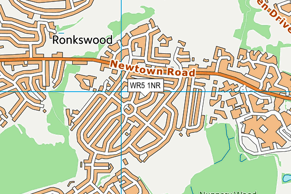 WR5 1NR map - OS VectorMap District (Ordnance Survey) WR5 1NR map - OS VectorMap District (Ordnance Survey)