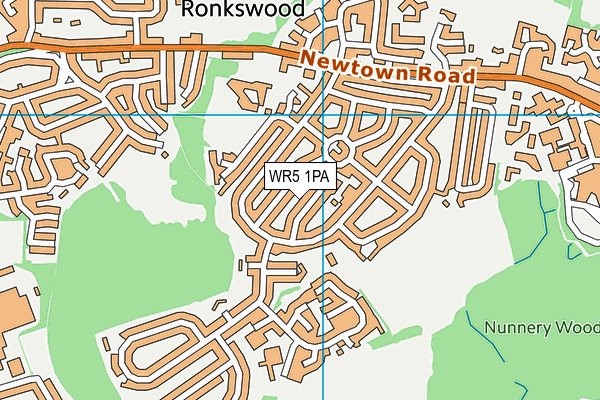 WR5 1PA map - OS VectorMap District (Ordnance Survey) WR5 1PA map - OS VectorMap District (Ordnance Survey)