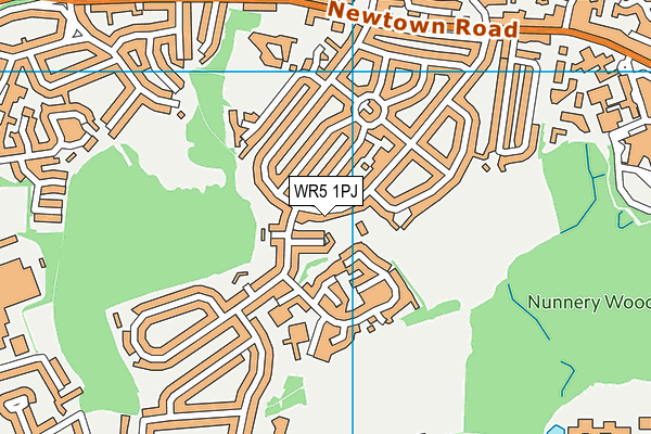 WR5 1PJ map - OS VectorMap District (Ordnance Survey) WR5 1PJ map - OS VectorMap District (Ordnance Survey)