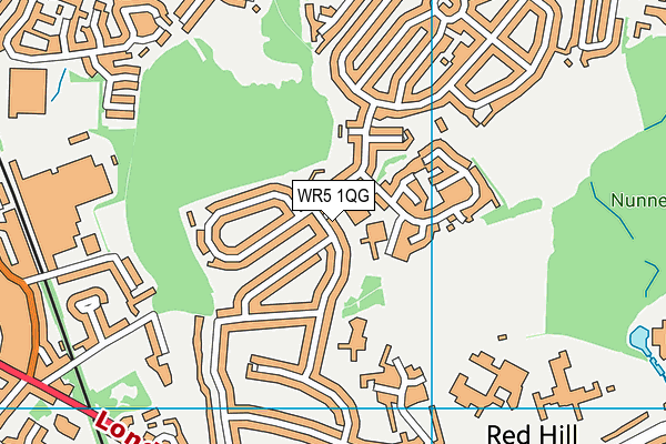 WR5 1QG map - OS VectorMap District (Ordnance Survey) WR5 1QG map - OS VectorMap District (Ordnance Survey)