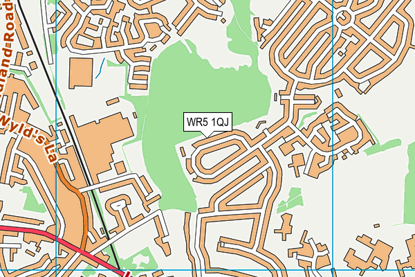 WR5 1QJ map - OS VectorMap District (Ordnance Survey) WR5 1QJ map - OS VectorMap District (Ordnance Survey)