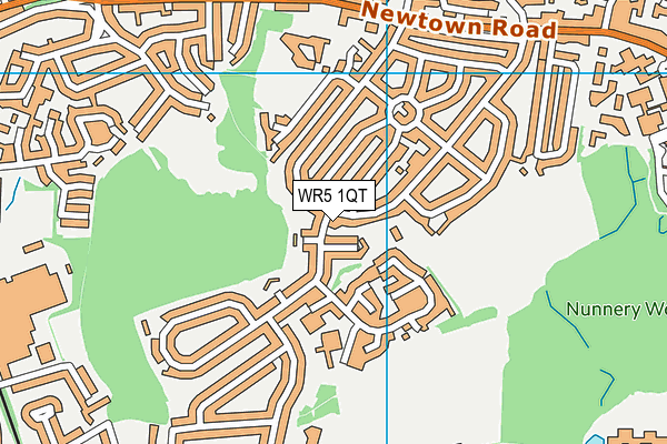 WR5 1QT map - OS VectorMap District (Ordnance Survey) WR5 1QT map - OS VectorMap District (Ordnance Survey)