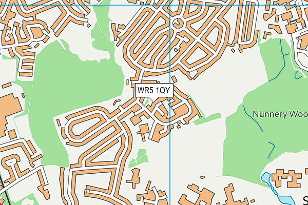 WR5 1QY map - OS VectorMap District (Ordnance Survey) WR5 1QY map - OS VectorMap District (Ordnance Survey)