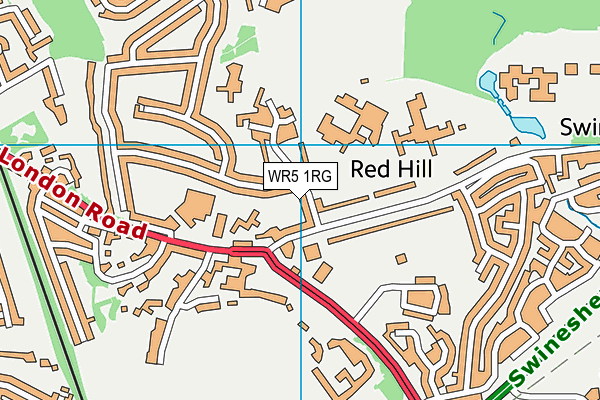 WR5 1RG map - OS VectorMap District (Ordnance Survey) WR5 1RG map - OS VectorMap District (Ordnance Survey)