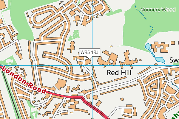 WR5 1RJ map - OS VectorMap District (Ordnance Survey) WR5 1RJ map - OS VectorMap District (Ordnance Survey)