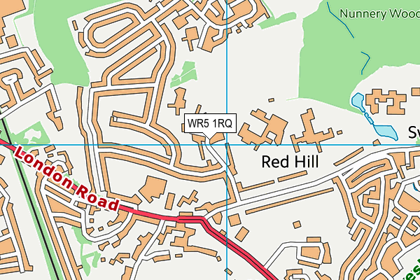 WR5 1RQ map - OS VectorMap District (Ordnance Survey) WR5 1RQ map - OS VectorMap District (Ordnance Survey)