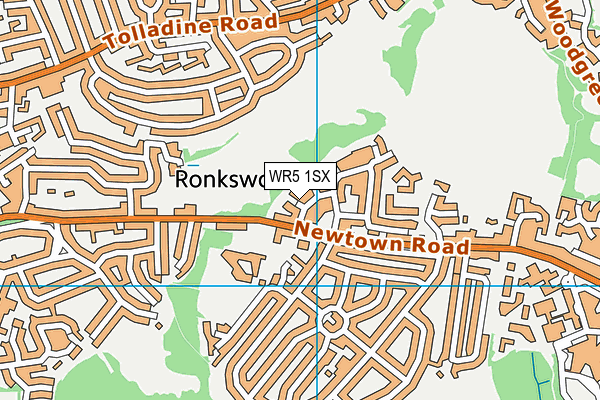 WR5 1SX map - OS VectorMap District (Ordnance Survey) WR5 1SX map - OS VectorMap District (Ordnance Survey)
