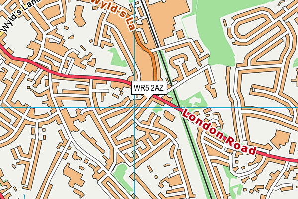 WR5 2AZ map - OS VectorMap District (Ordnance Survey) WR5 2AZ map - OS VectorMap District (Ordnance Survey)