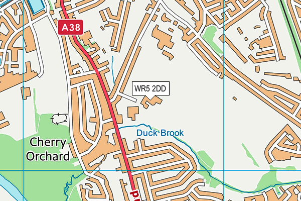 WR5 2DD map - OS VectorMap District (Ordnance Survey) WR5 2DD map - OS VectorMap District (Ordnance Survey)