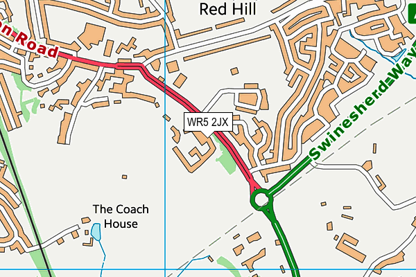 WR5 2JX map - OS VectorMap District (Ordnance Survey) WR5 2JX map - OS VectorMap District (Ordnance Survey)