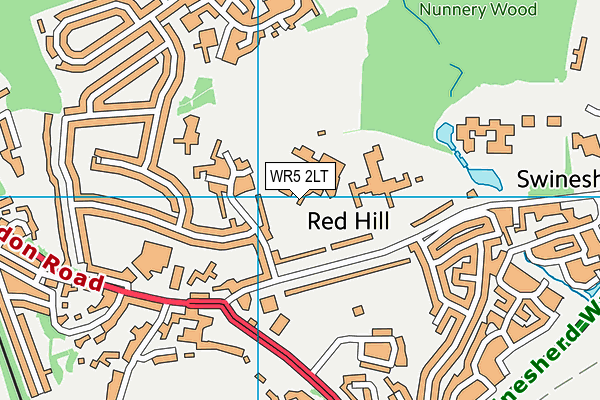 WR5 2LT map - OS VectorMap District (Ordnance Survey) WR5 2LT map - OS VectorMap District (Ordnance Survey)
