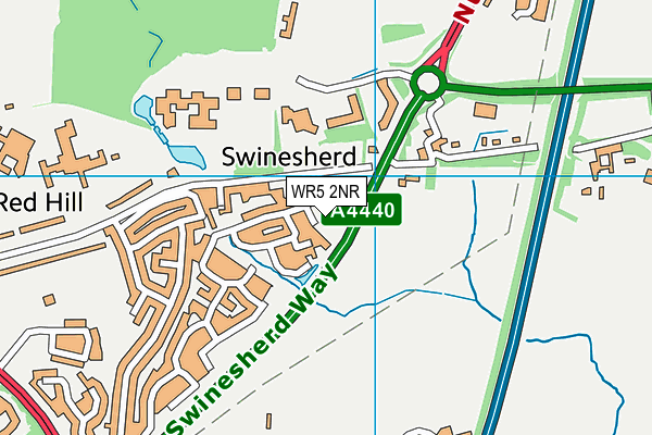 WR5 2NR map - OS VectorMap District (Ordnance Survey) WR5 2NR map - OS VectorMap District (Ordnance Survey)