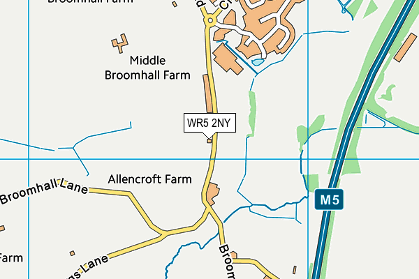 WR5 2NY map - OS VectorMap District (Ordnance Survey) WR5 2NY map - OS VectorMap District (Ordnance Survey)