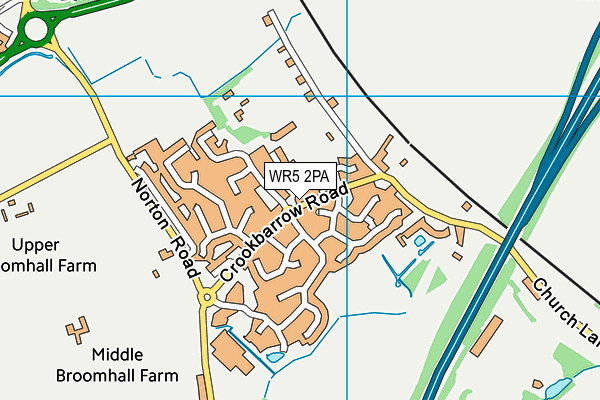 WR5 2PA map - OS VectorMap District (Ordnance Survey) WR5 2PA map - OS VectorMap District (Ordnance Survey)
