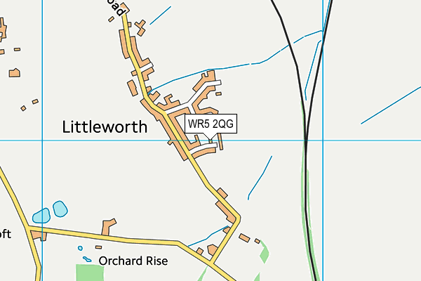 WR5 2QG map - OS VectorMap District (Ordnance Survey) WR5 2QG map - OS VectorMap District (Ordnance Survey)