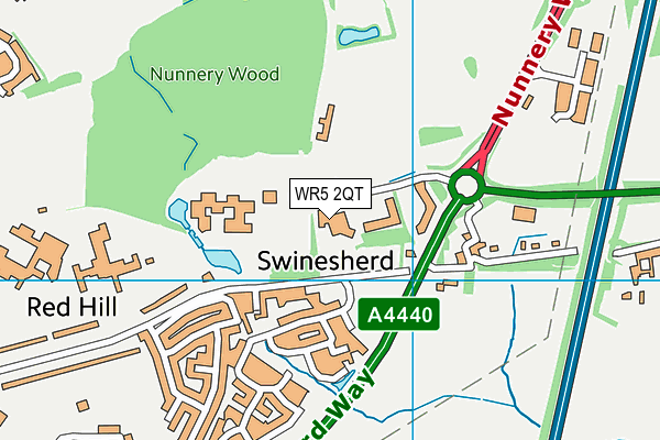 WR5 2QT map - OS VectorMap District (Ordnance Survey) WR5 2QT map - OS VectorMap District (Ordnance Survey)