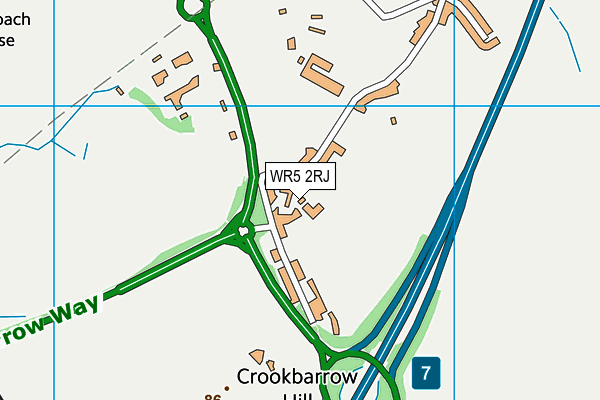 WR5 2RJ map - OS VectorMap District (Ordnance Survey) WR5 2RJ map - OS VectorMap District (Ordnance Survey)