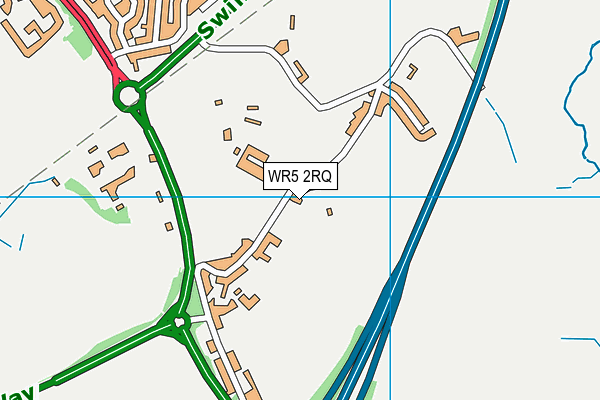 WR5 2RQ map - OS VectorMap District (Ordnance Survey) WR5 2RQ map - OS VectorMap District (Ordnance Survey)