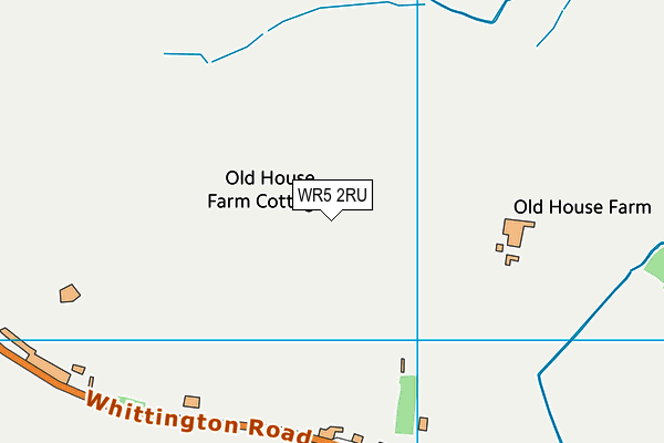WR5 2RU map - OS VectorMap District (Ordnance Survey)