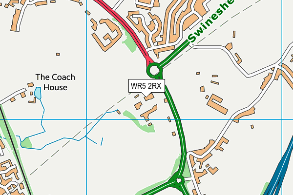 WR5 2RX map - OS VectorMap District (Ordnance Survey) WR5 2RX map - OS VectorMap District (Ordnance Survey)