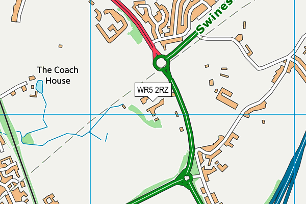 WR5 2RZ map - OS VectorMap District (Ordnance Survey) WR5 2RZ map - OS VectorMap District (Ordnance Survey)