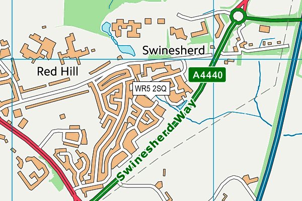 WR5 2SQ map - OS VectorMap District (Ordnance Survey) WR5 2SQ map - OS VectorMap District (Ordnance Survey)