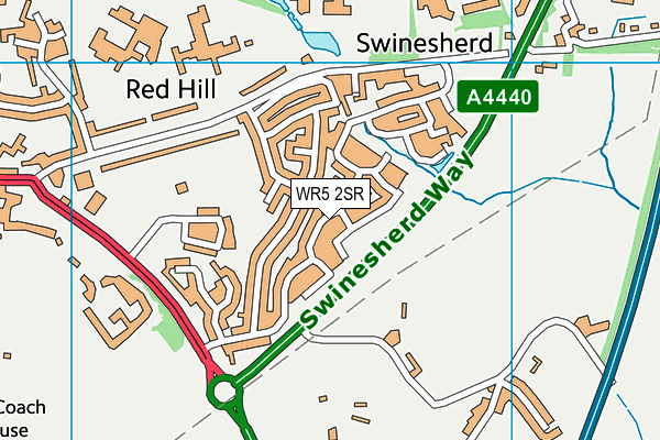 WR5 2SR map - OS VectorMap District (Ordnance Survey) WR5 2SR map - OS VectorMap District (Ordnance Survey)