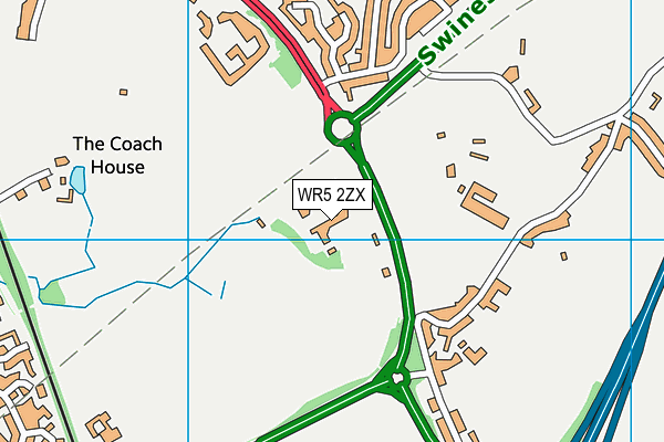 WR5 2ZX map - OS VectorMap District (Ordnance Survey) WR5 2ZX map - OS VectorMap District (Ordnance Survey)