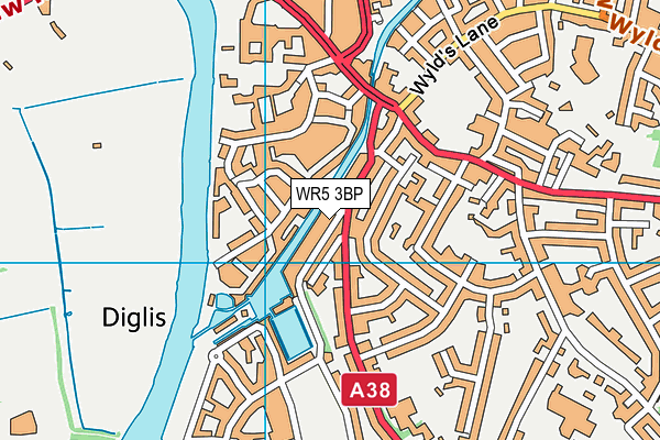 WR5 3BP map - OS VectorMap District (Ordnance Survey) WR5 3BP map - OS VectorMap District (Ordnance Survey)