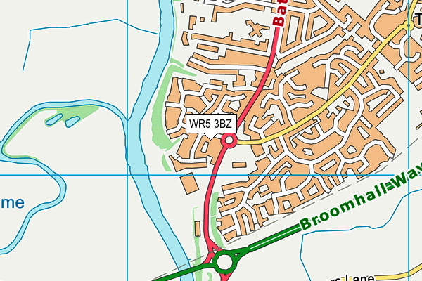 WR5 3BZ map - OS VectorMap District (Ordnance Survey) WR5 3BZ map - OS VectorMap District (Ordnance Survey)