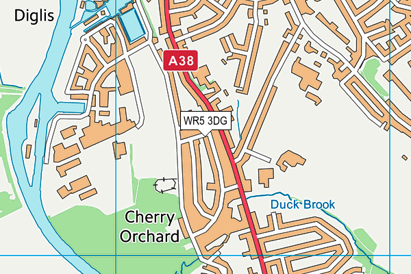 WR5 3DG map - OS VectorMap District (Ordnance Survey) WR5 3DG map - OS VectorMap District (Ordnance Survey)