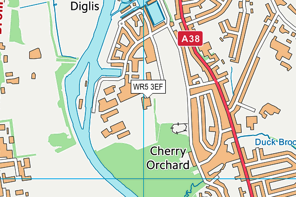 WR5 3EF map - OS VectorMap District (Ordnance Survey) WR5 3EF map - OS VectorMap District (Ordnance Survey)