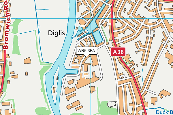 WR5 3FA map - OS VectorMap District (Ordnance Survey) WR5 3FA map - OS VectorMap District (Ordnance Survey)