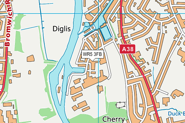 WR5 3FB map - OS VectorMap District (Ordnance Survey) WR5 3FB map - OS VectorMap District (Ordnance Survey)